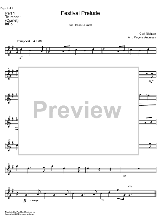 Festival Prelude - Trumpet 1