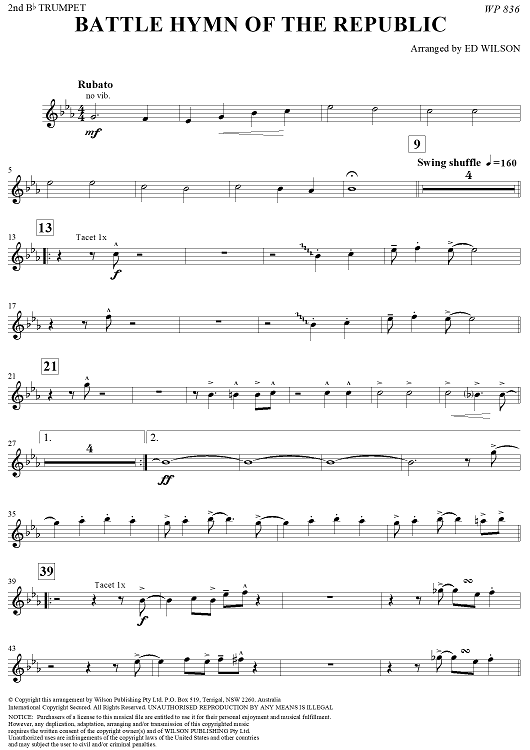 Battle Hymn of the Republic - Trumpet 2