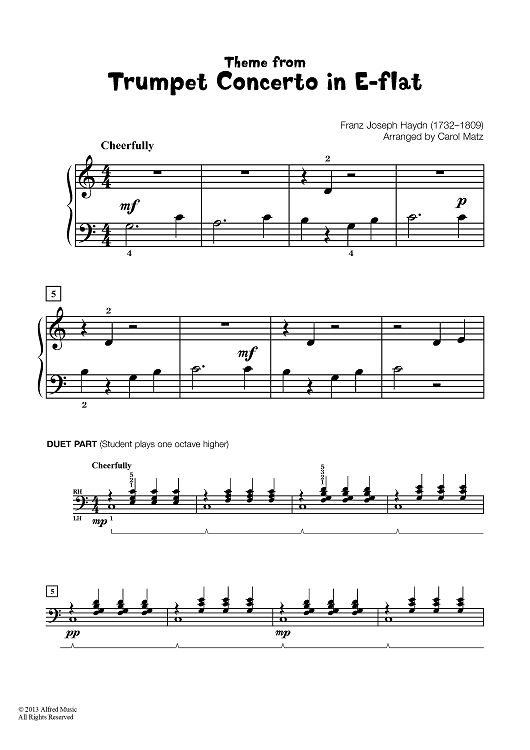 Theme from Trumpet Concerto in Eb