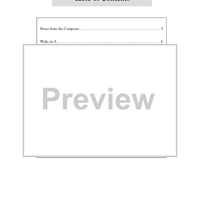 Table of Contents and Notes - Bonus Material