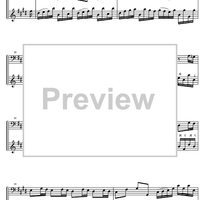 French Suite  6 E Major BWV 817 - Score