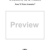 Concerto in B Minor, Op. 3, No. 10, RV580 from "L'estro Armonico" - Viola 1