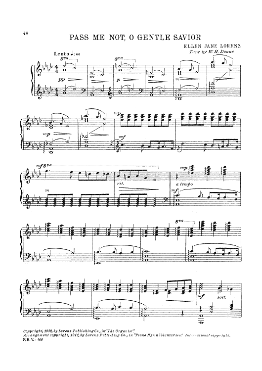 Pass Me Not, O Gentle Savior