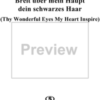 Six Lieder aus Lotosblattern, Op.19, No. 2: Breit über mein Haupt dein schwarzes Haar (Thy wonderful eyes my heart inspire)