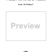 Waltz No. 16 in D Minor