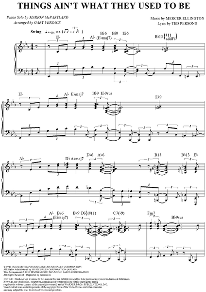 Things Ain't What They Used To Be