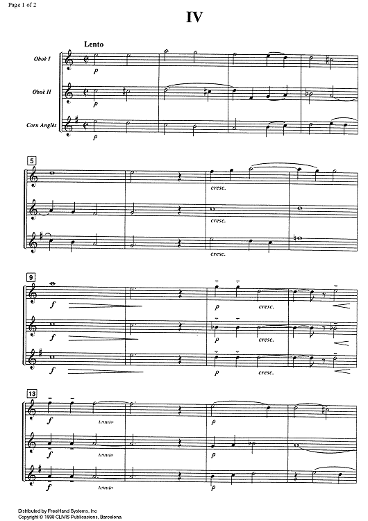 Miniatura No. 4 - Score