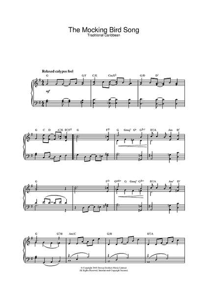 The Mocking Bird Song