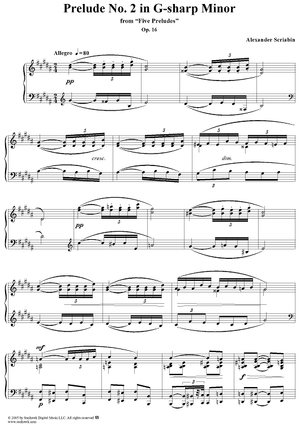 Prelude No. 2 in G-sharp minor