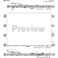 Rule Brittania - Horn in F