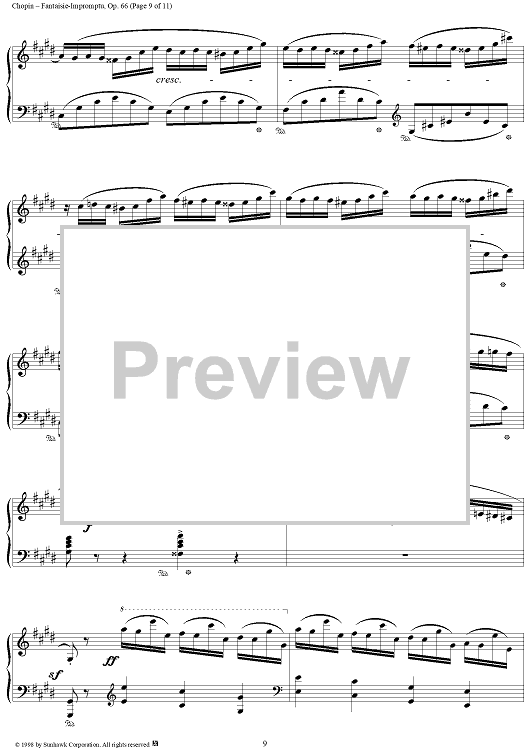 Fantaisie-Impromptu c sharp minor op. post. 66, HN1320