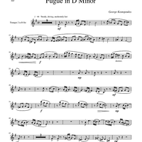 Fugue in D Minor - Trumpet 2 in Bb