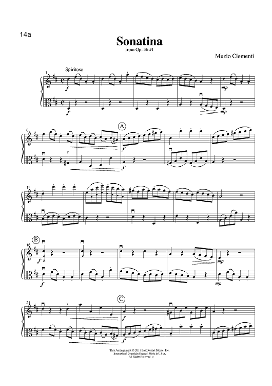 Sonatina - from Op. 36 #1