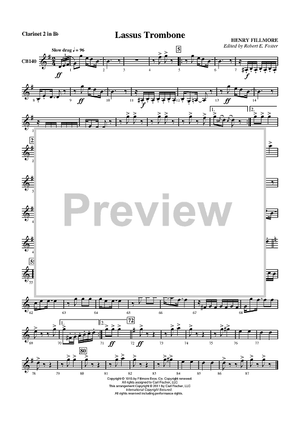 Lassus Trombone - Clarinet 2 in Bb
