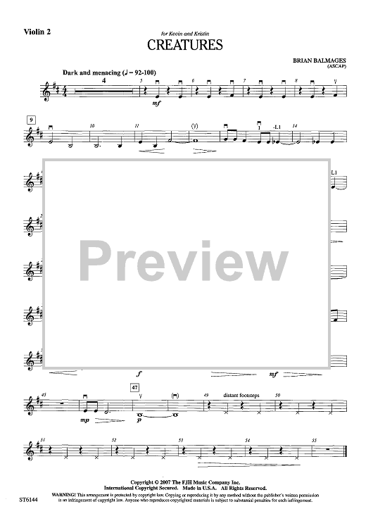 Creatures - Violin 2