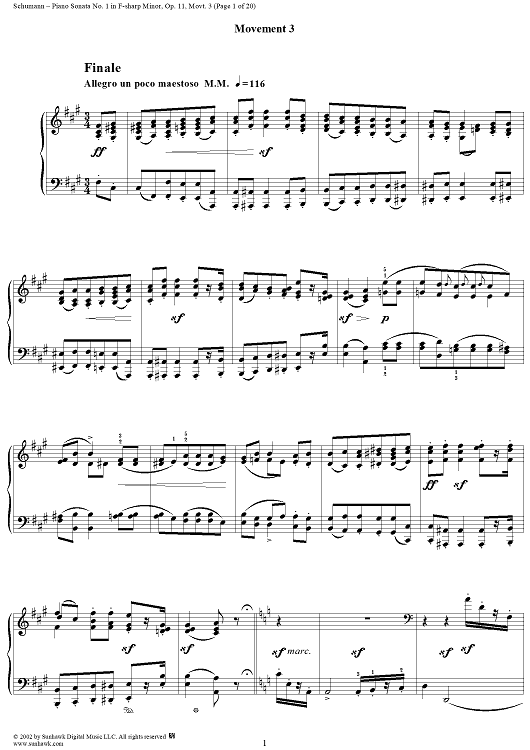 Sonata No. 1, Movement 3