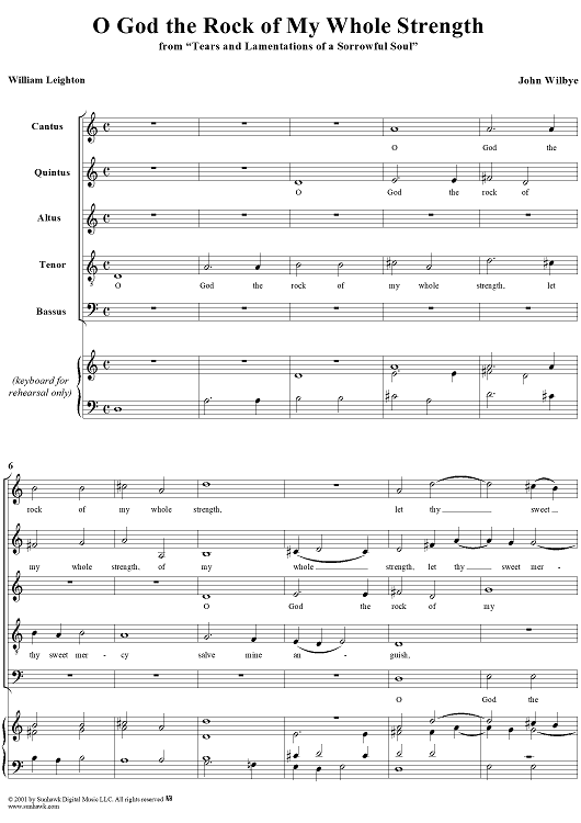 O God the Rock of My Whole Strength