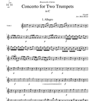 Concerto for Two Trumpets in C - Violin 2