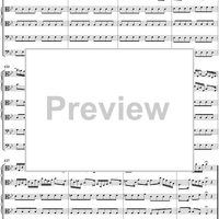 Brandenburg Concerto No. 6: Movement 1 - Score