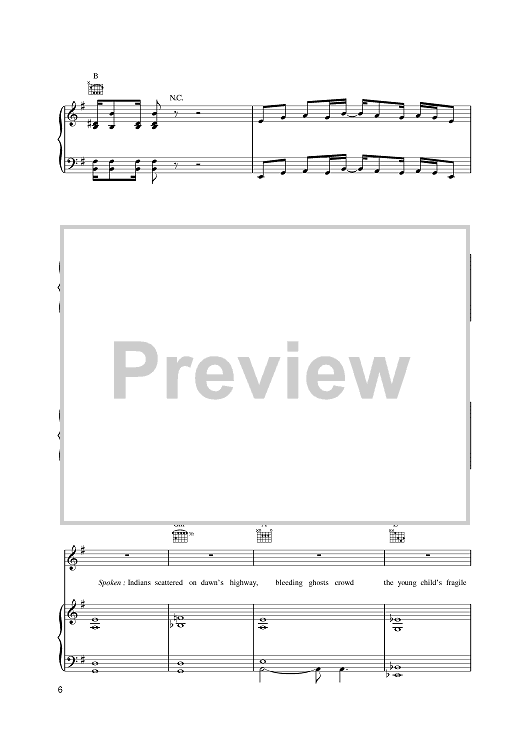 Peace Frog" Sheet Music by The Doors for Piano/Vocal/Chords Sheet Music Now