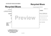 Recycled Blues - Conductor's Notes