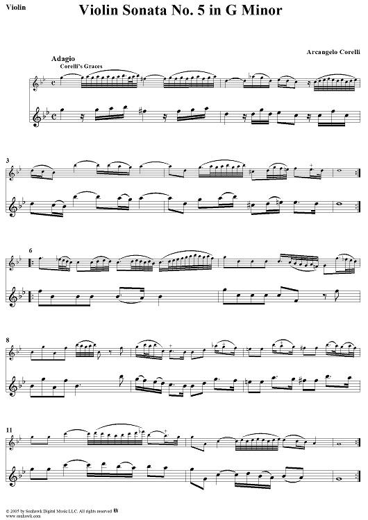 Violin Sonata No. 5 - Violin