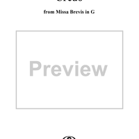 Mass (Missa brevis) No. 1 in G Major, Credo