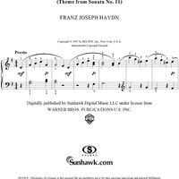 Porpora's Valet (Theme from Sonata No. 11)