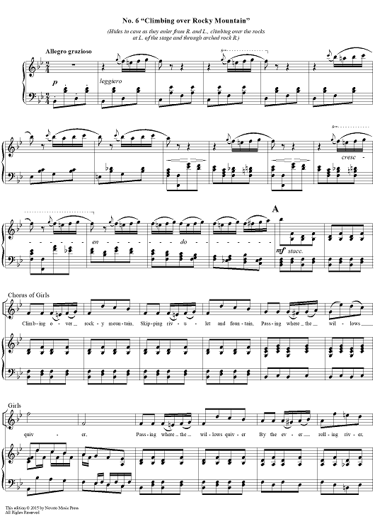 The Pirates of Penzance - Act I, No. 6: Climbing over rocky mountain - Vocal Score