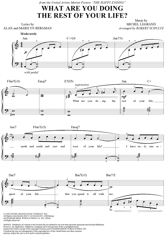 What Are You Doing the Rest of Your Life?