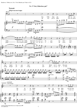 Fidelio, Op. 72, No. 5: "Gut, Söhnchen, gut"