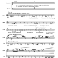 Four New England Poems - Percussion/Narrator Score