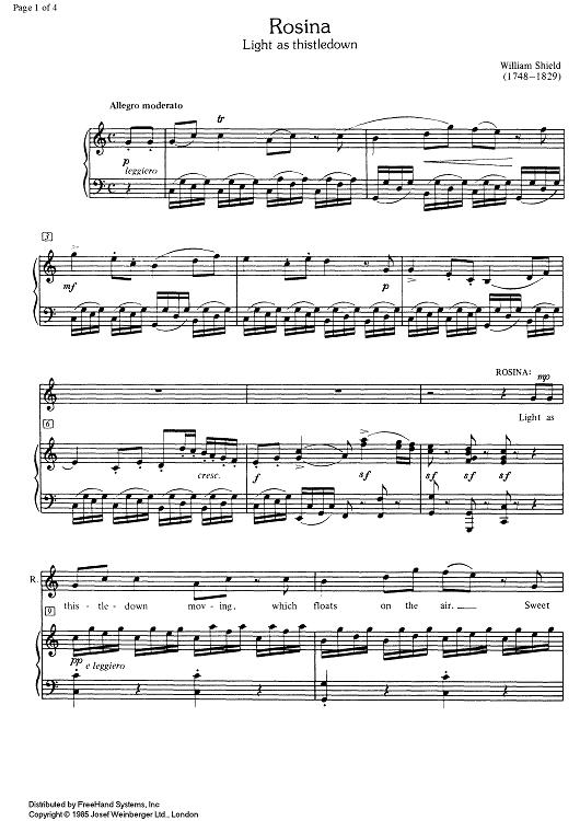 Ligth as thistledown from Rosina