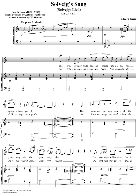 Peer Gynt: Solvejg's Song