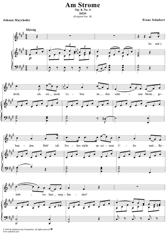 Am Strome, Op.8, No.4, D539