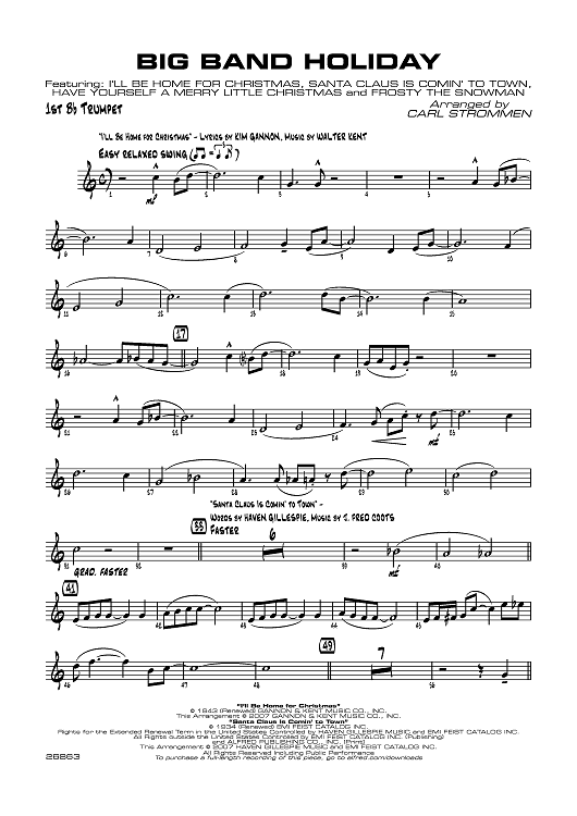 Big Band Holiday - Trumpet 1
