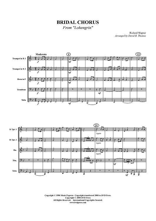 Wedding Music - Score