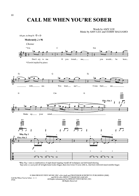 Call Me When You're Sober