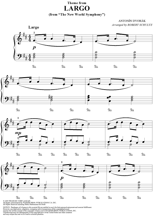 Largo, from "The New World Symphony"