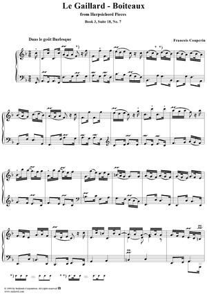 Harpsichord Pieces, Book 3, Suite 18, No. 7: Le gaillard-boiteaux
