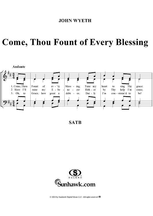 Come, Thou Fount of Every Blessing