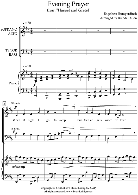 Evening Prayer - from Hansel and Gretel