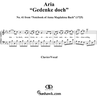 Aria ("Gedenke doch") from the Notebook of Anna Magdelena Bach