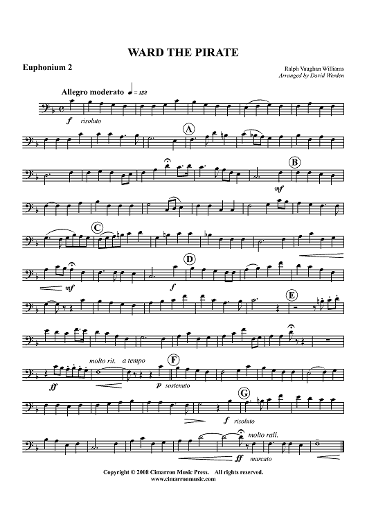 Ward the Pirate - Euphonium 2 BC/TC