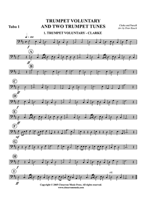 Trumpet Voluntary and Two Trumpet Tunes - Tuba 1