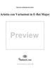 Arietta con Variazioni in E-flat Major
