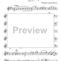 Ave Verum Corpus - K. 618 - Part 1 Clarinet in Bb