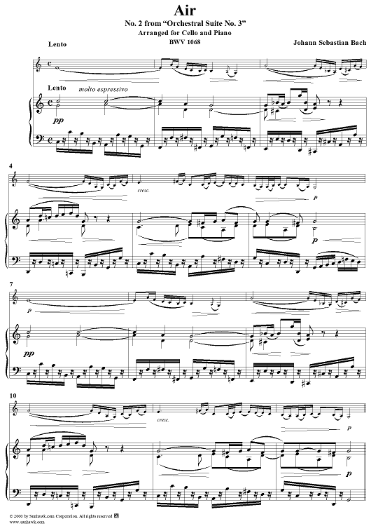 Celebrated Air - Piano