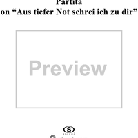 Partita on "Aus tiefer Not schrei ich zu dir"
