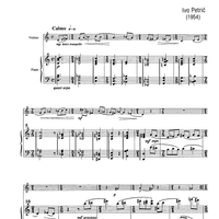 Variation on Béla Bartók theme - Score